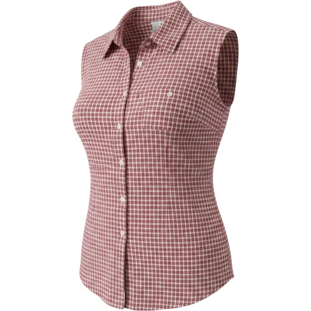 Cottagecore Cabin Creek Womens XL Red White‎ Plaid Sleeveless 100% Cotton Top